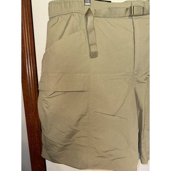 Eddie Bauer Ripstop Tech Shorts Mens Green Cargo Belted Hiking Outdoor Size XL - Picture 5 of 15